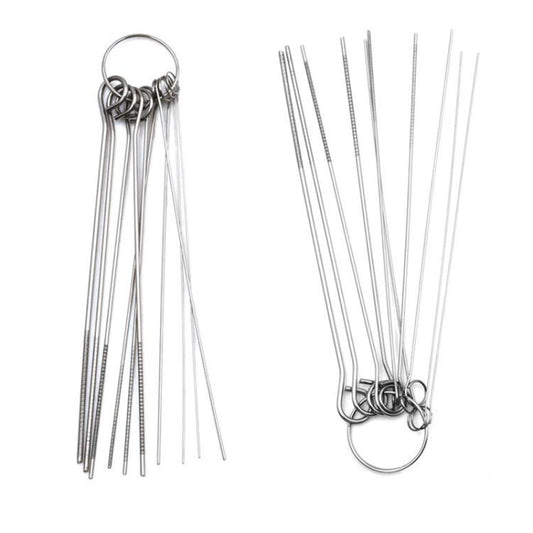 10 Set Welding High Density Stainless Steel Through Needle