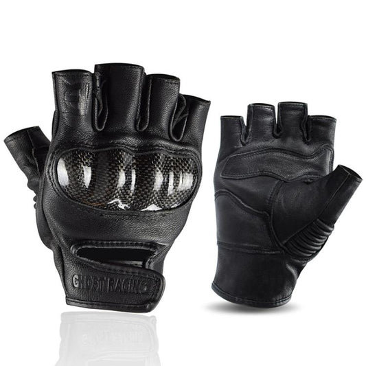 GHOST RACING GR-BZ01 Summer Off-road Riding Protective Breathable Motorcycle Half-finger Gloves, M, L, XL