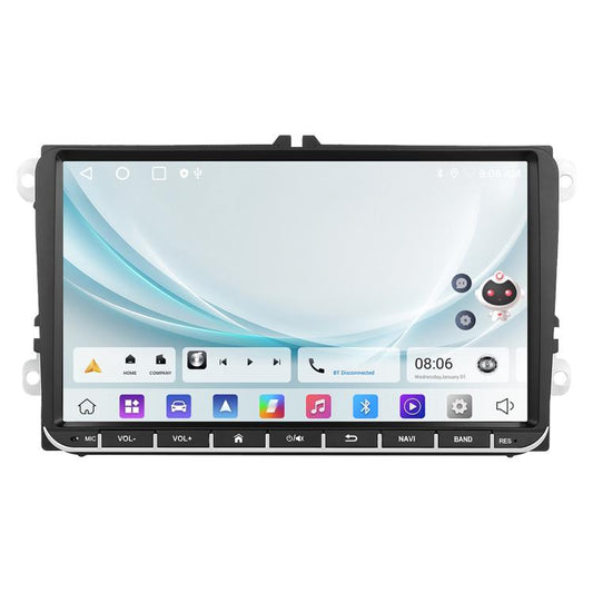 For Volkswagen Android 15 9 inch Screen Car Player Car Central Control Navigation, Standard, Standard+AHD+Microphone