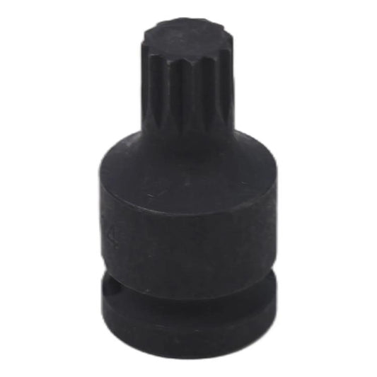Black triple-square socket screw removal sleeve, 14mm opening