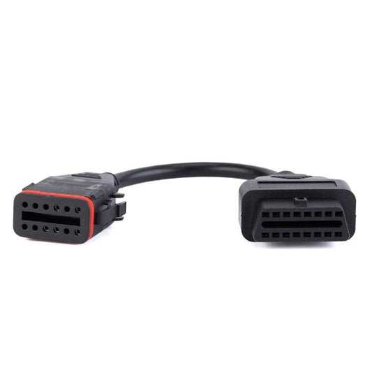 OBD Truck Diagnostic Cable for Komatsu / Cummins, 12 Pin to 16 Pin