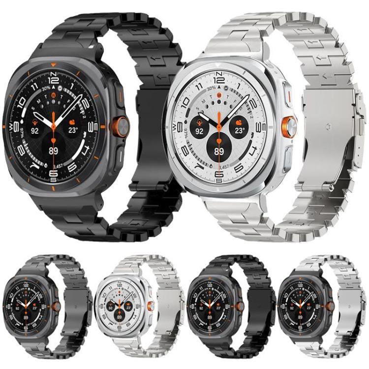 Butterfly Safety Buckle Titanium Alloy Watch Band, For Galaxy Watch9 / 8 / 8 Classic