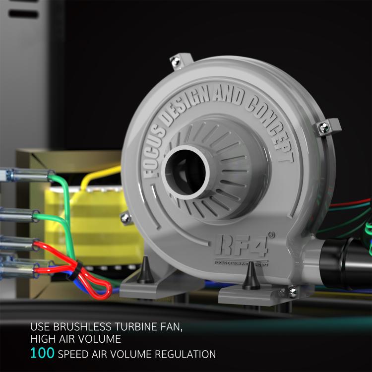 RF4 hot air rework fan housing with turbine wheel for high airflow