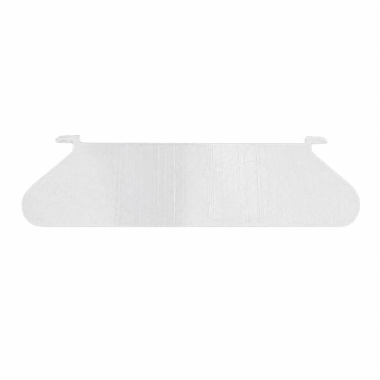 Robot vacuum deflector plate, translucent shield panel