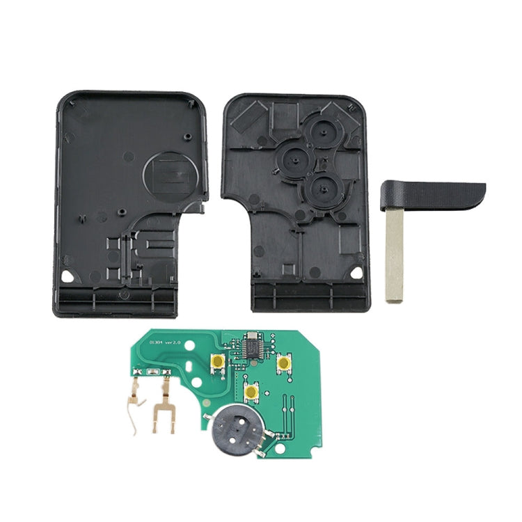 Car key shell parts kit with internal housings and circuit board