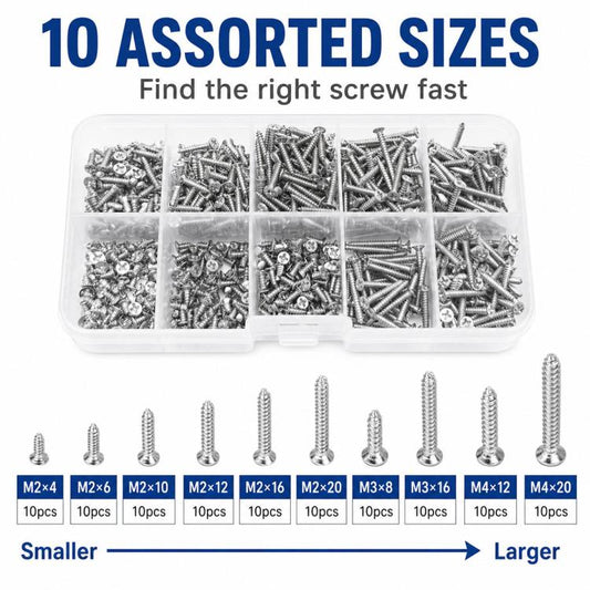 M4 Self-tapping Screw 100 PCS / Set
