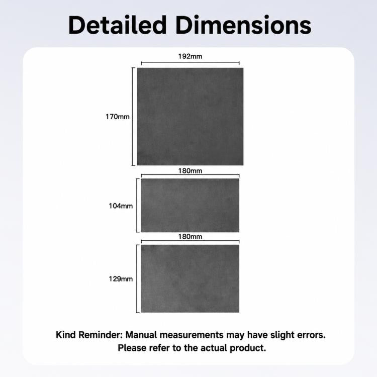 Suede leather anti-static dashboard center control sticker size diagram