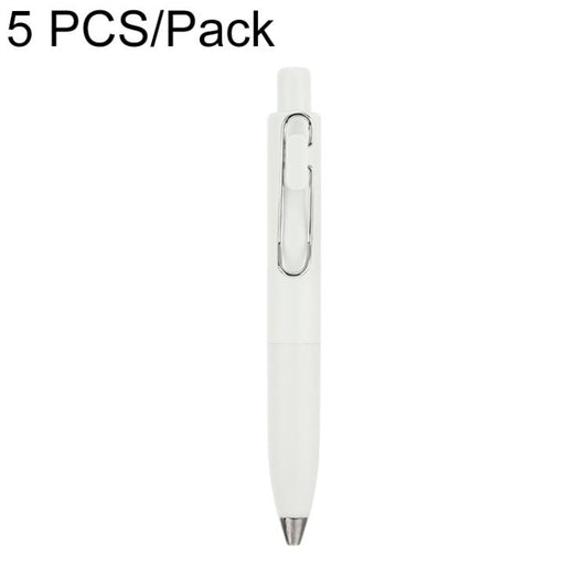 5 PCS/Pack 0.5mm Bullet Tip Colorful Retractable Pocket Ballpoint Pen, White, Red, Orange, Black, Pink, Yellow, Ink Blue, Grey Blue, Dark Green, Bean Green, Light Purple, Green Pink, Blue Black, Pink White, White Blue, Yellow Green
