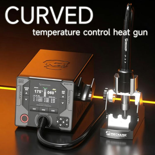 MECHANIC AIRNOVA 1200W Curve Temperature Control Hot Air Gun Desoldering Rework Station, EU Plug, US Plug
