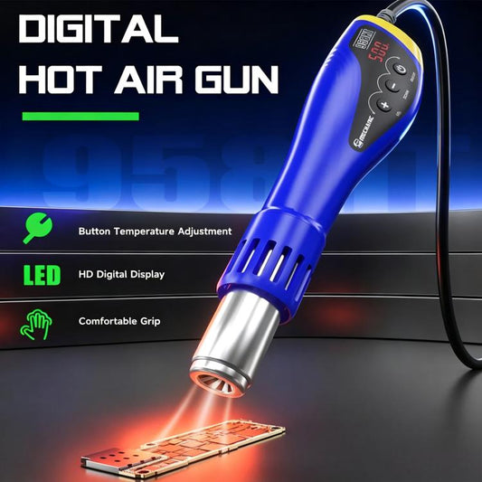 MECHANIC HT958 600W Portable HD Digital Display Hot Air Gun, US Plug, EU Plug