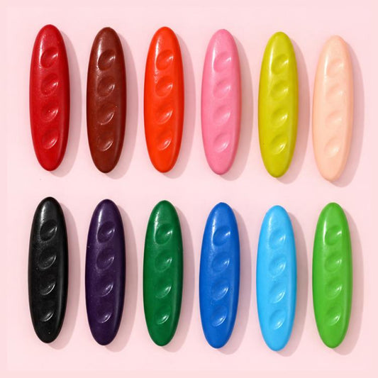 Children Plastic Color Crayons Nut Washable Crayons, 12 Colors, 24 Colors, 36 Colors
