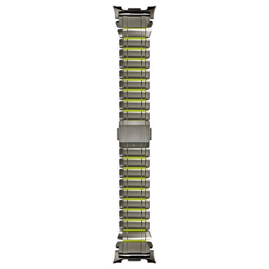 Zinc Alloy Hybrid Silicone Magnetic Buckle Watch Band, For Galaxy Watch Ultra2 2026 / 2025 / 1 2024, For Galaxy Watch9 / 8 / 8 Classic