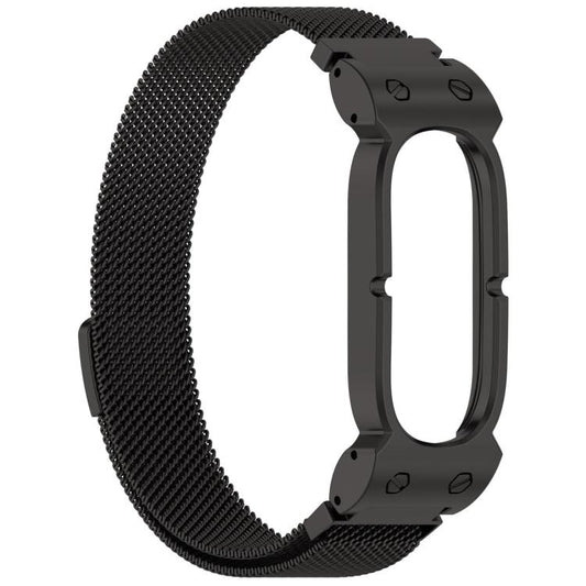 xDfind Metal Case Integrated Milanese Magnetic Stainless Steel Watch Band, For Google Fitbit Air
