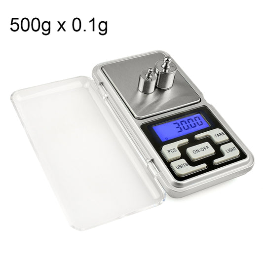 MH-100 500g x 0.1g High Accuracy Digital Electronic Portable Mini Pocket Scale Mobile Phone Weighing Scale Balance Device with 1.6 inch LCD Screen, 500g/0.1g