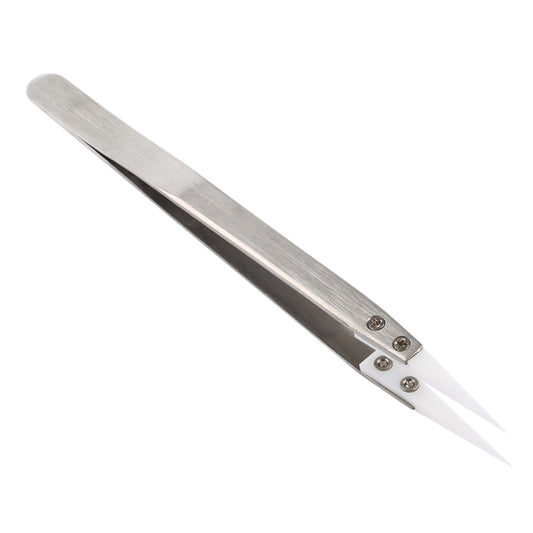 TC-14 Stainless Steel High Temperature Resistance Ceramic Tip Tweezers, TC-14