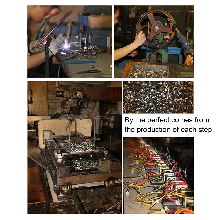 Four-panel promotional collage showing soldering and electronics repair work