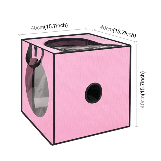 FUNADD Pet Bath Drying Box Portable Folding Dryer Cage, Suitable for Pets up to 5kg, Folding Dryer Cage