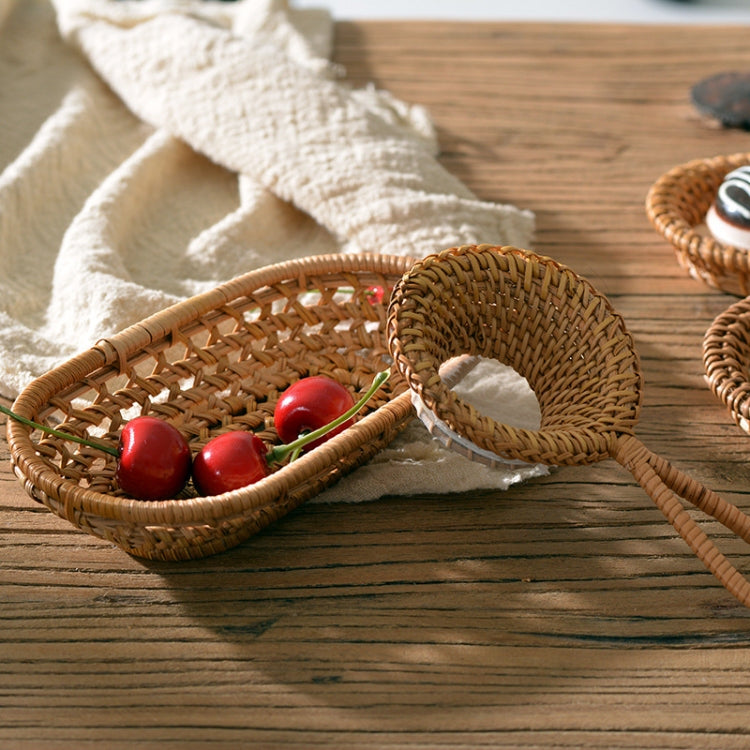 GP36 Rattan Braided Small Towel Holder Basket, Towel Holder Basket