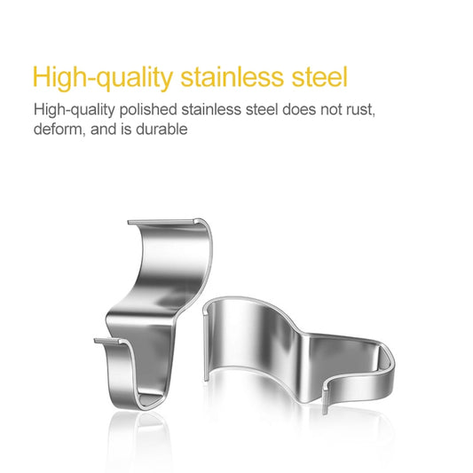10pcs / Set Stainless Steel Hidden Wall Hook Creative Non Perforated Hanger, Non Perforated Hanger