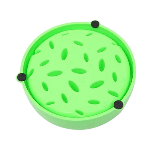 Pet Bowl Preventing Choking PP Bowl, Round Pink, Round Green