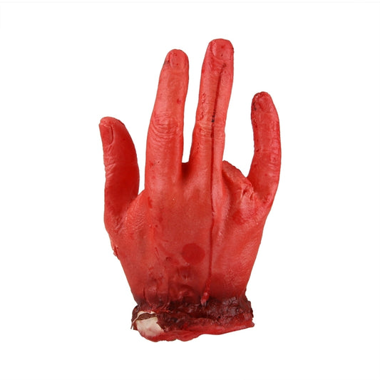 Popular Scary Halloween Prop Bloody Four Finger Fake Hand, Four Finger