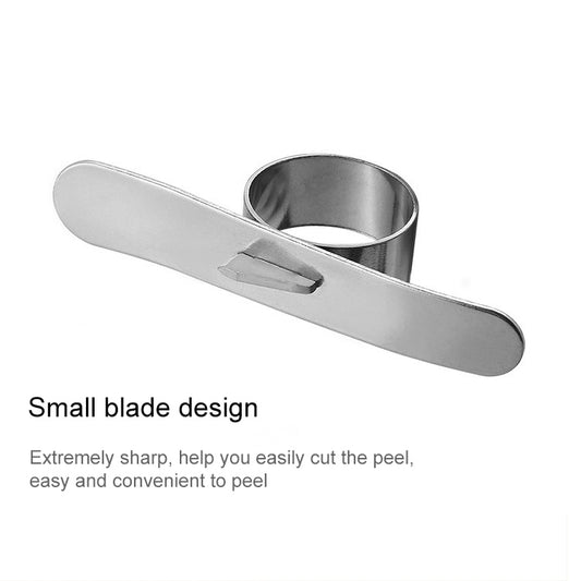 5 PCS Stainless Steel Finger Open Orange Peeler Parer Tool, 5 PCS Stainless Steel