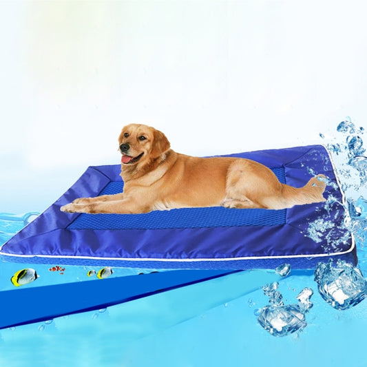 Summer Dog Pad Bed House Pet Cool Down Pad Detachable Dog Mat Cushion,Medium, Size:63*44*4cm, Size:63*44*4cm