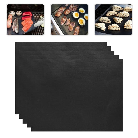 5 PCS 0.2mm Thick Barbecue Grill Mat Non-Stick BBQ Grill Mats, Size:40*33CM, 5 PCS