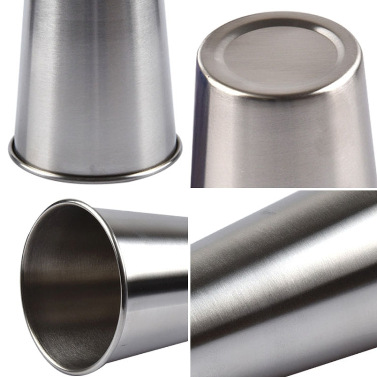 320ml Single Wall Electropolished Stainless Steel Brief Wine Cup(Silver), 320ml