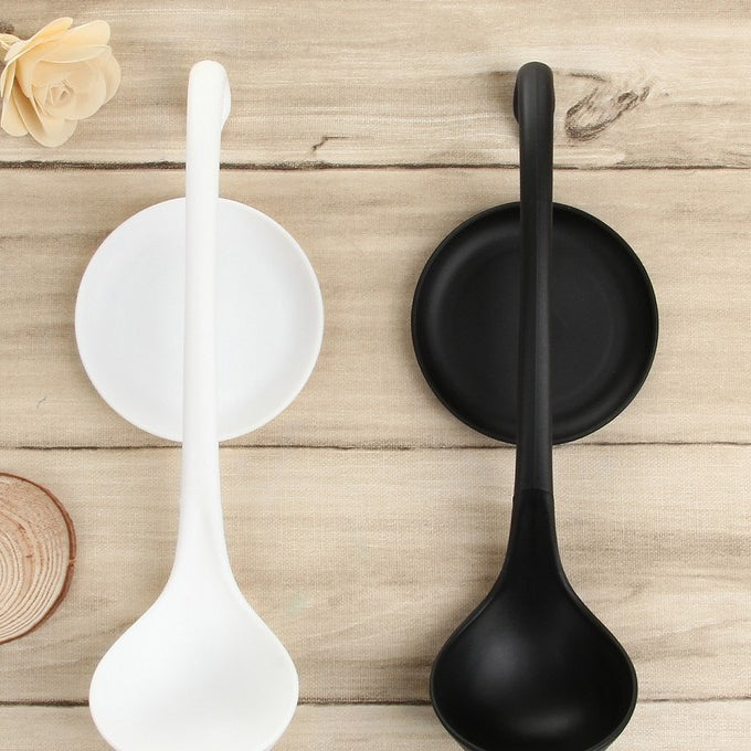 Stand Up Ladle Spoon with Tray for Home or Commercial Kitchen, Spoon Size: 28.5*8.2cm