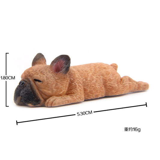 Home Decoration Lovely Rrunk on Sleep French Bulldog 3D Fridge Paste, NO Magnetic, French Bulldog NO Magnetic
