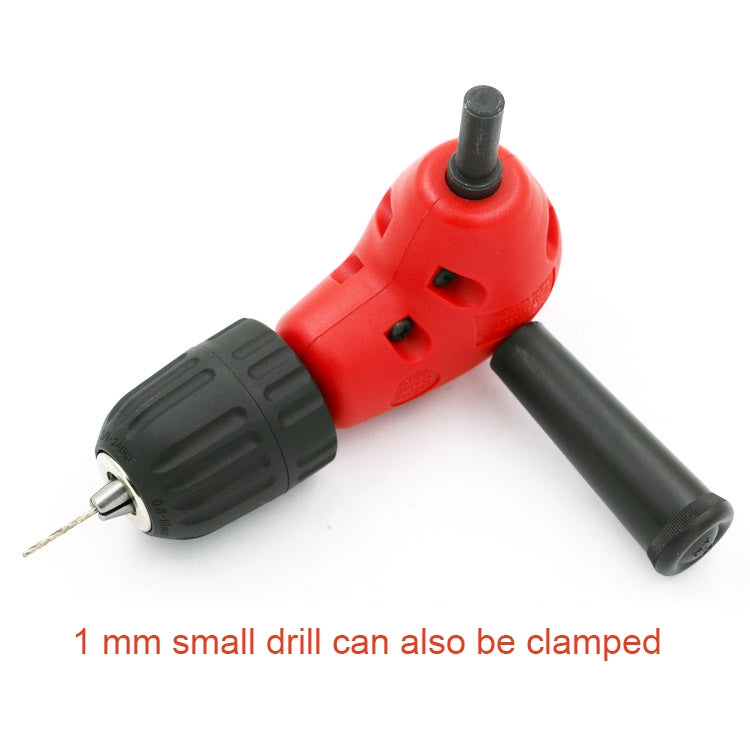 Adjustable Switching Head Right Angle Drill Gripping with Triangular Handle, Circular Handle and Hex Shank, Circular Handle and Hex Shank