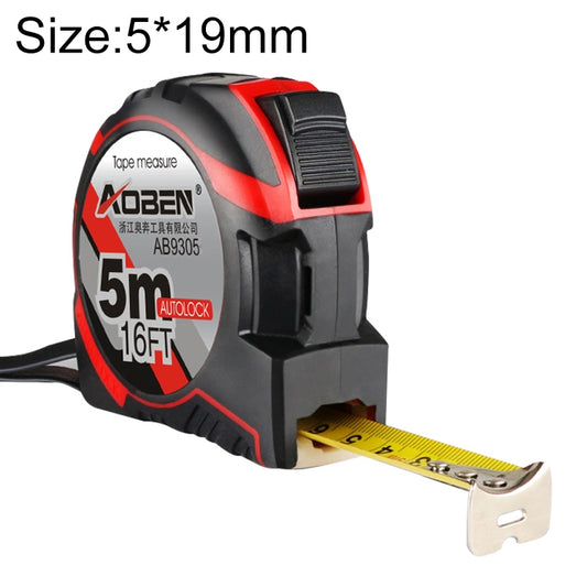 Aoben Retractable Ruler Measuring Tape Portable Pull Ruler Mini Tape Measure, Length: 5m Width: 19mm, Length: 5m Width: 19mm