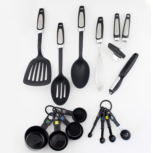 Multi-function Fourteen Piece Suit Kitchen Utensils Set Heat Resitant Cooking Bake Tool