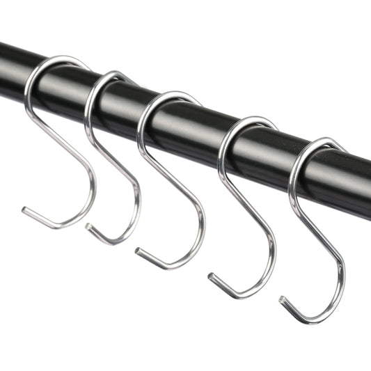 10pcs 2.5mm Multi-functional S-shaped Stainless Steel Metal Hook, Length: 5.5cm, 5.5cm