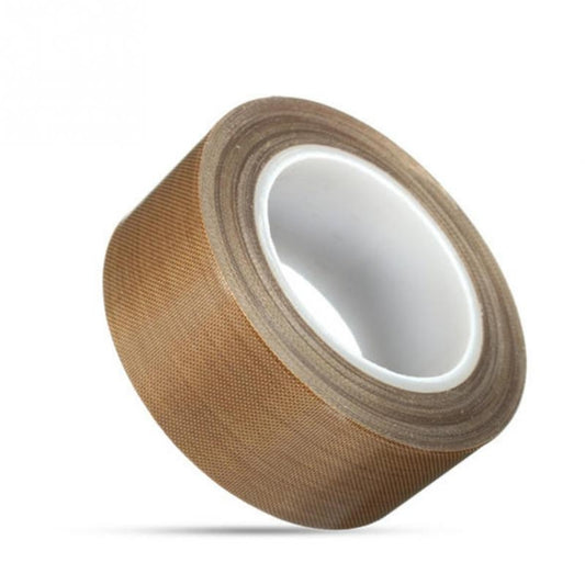 Teflon High Temperature Resistant Cloth Tape Sealing Machine Heat Insulation Tape, Size: 10m x 25mm, Size: 10m x 25mm
