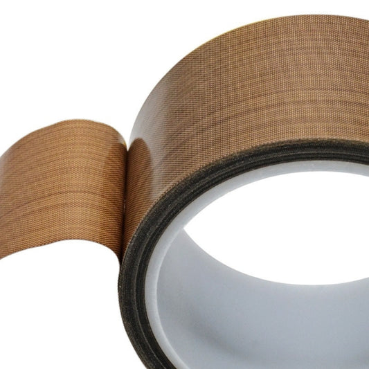 Teflon High Temperature Resistant Cloth Tape Sealing Machine Heat Insulation Tape, Size: 10m x 50mm, Size: 10m x 50mm
