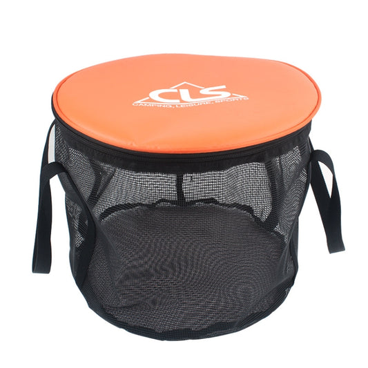 30L 4 in 1 PVC Outdoor Folding Double Drain Basket Camping Fishing Gear Bag