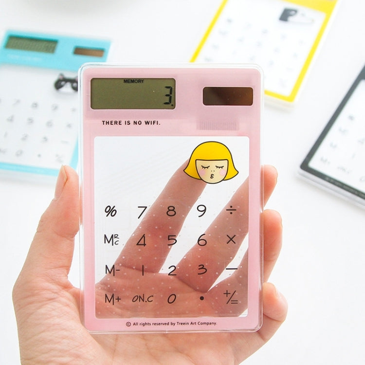 8 Digits LED Screen Calculator with Transparent Touch Pad & Solar Pane ...