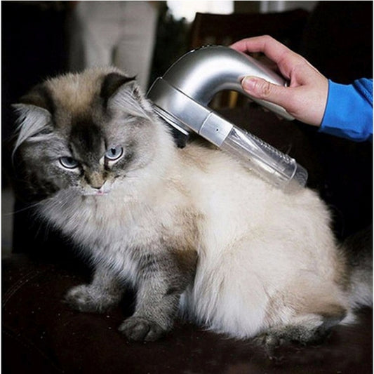 Portable Electric Pet Hair Suction Device Clipper Diagnostic-tool Grooming Pet Brush Comb Removal, Size: 19.0 x 11.0 x 6.0cm, Pet Hair Suction Clipper