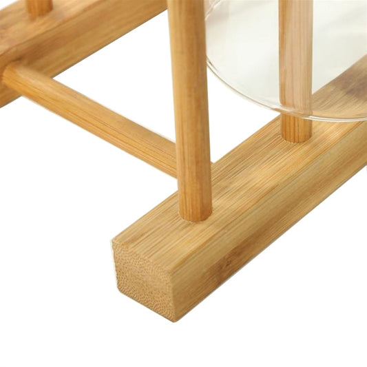 Solid Wood Dish Drip Rack Plate Holder, Size: 25.5x12x10cm, 5 Grid