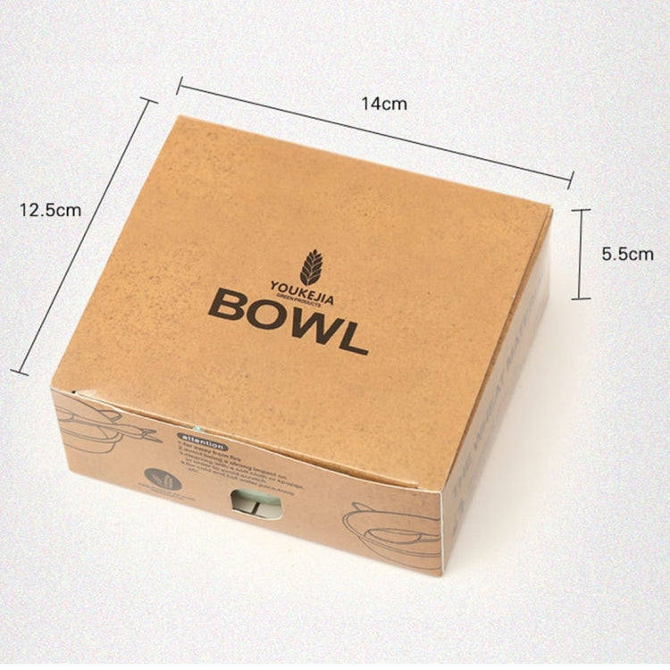 Cardboard retail box for wheat stalk baby bowls and spoon kit