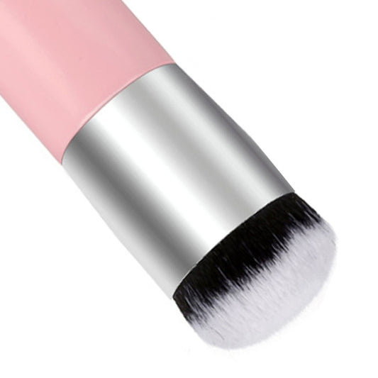 Short Wooden Handle Large Round Head Buffer Foundation Powder Makeup Brushes Plump Round Brush Makeup BB Cream Tools, Large Round Head Pink, Large Round Head White