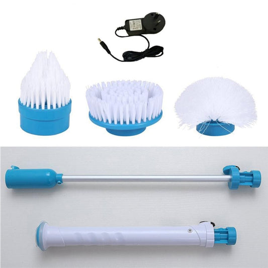 Multi-function Tub and Tile Scrubber Cordless Power Spin Scrubber Power Cleaning Brush Set for Bathroom Floor Wall, AU Plug, AU Plug