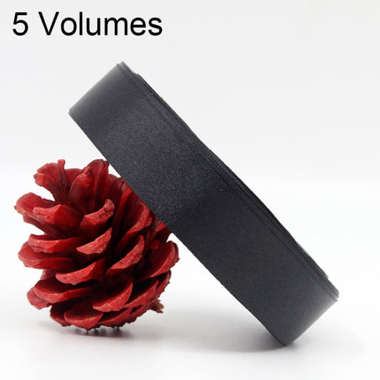 5 Volumes Color Satin Ribbons Handmade DIY Wedding Cake Decoration Holiday Gift Packages , Size: 22m x 2cm, Color Satin Ribbons 1, Color Satin Ribbons 2, Color Satin Ribbons