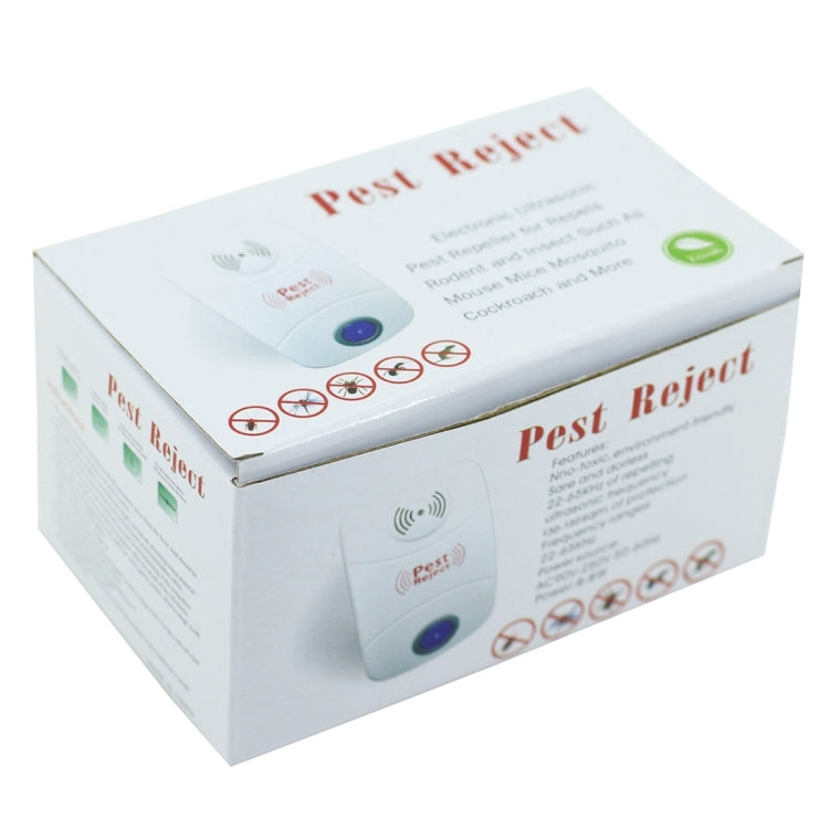 Electronic Ultrasonic Mosquito Rat Pest Control Repeller with LED Light, UK Plug, AC90V-250V, UK Plug