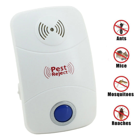 Electronic Ultrasonic Mosquito Rat Pest Control Repeller with LED Light, UK Plug, AC90V-250V, UK Plug