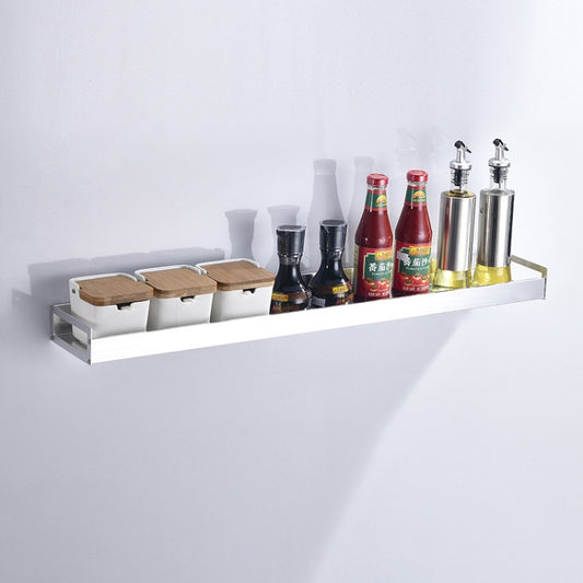 80cm Kitchen Multi-function Wall Hanging Holder Seasoning Storage Rack, 80cm(Silver)