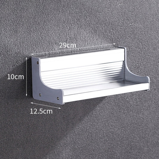 30cm Multi-function Kitchen Punching Wall-mounted Aluminum Condiment Storage Rack, 30cm Punching