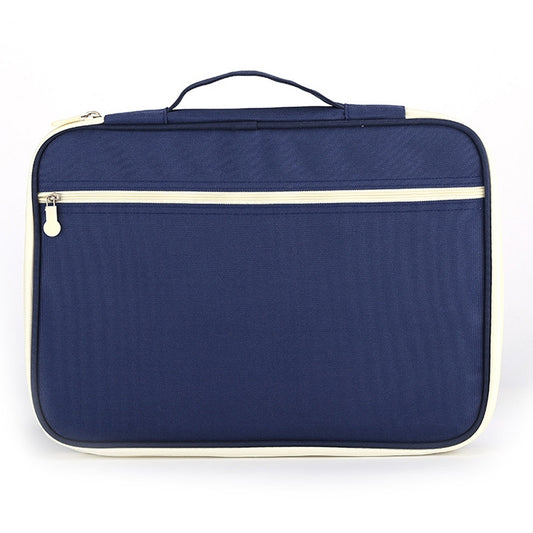 Office Supplies Multi-purpose Zipper Document Folder A4 Storage Bag